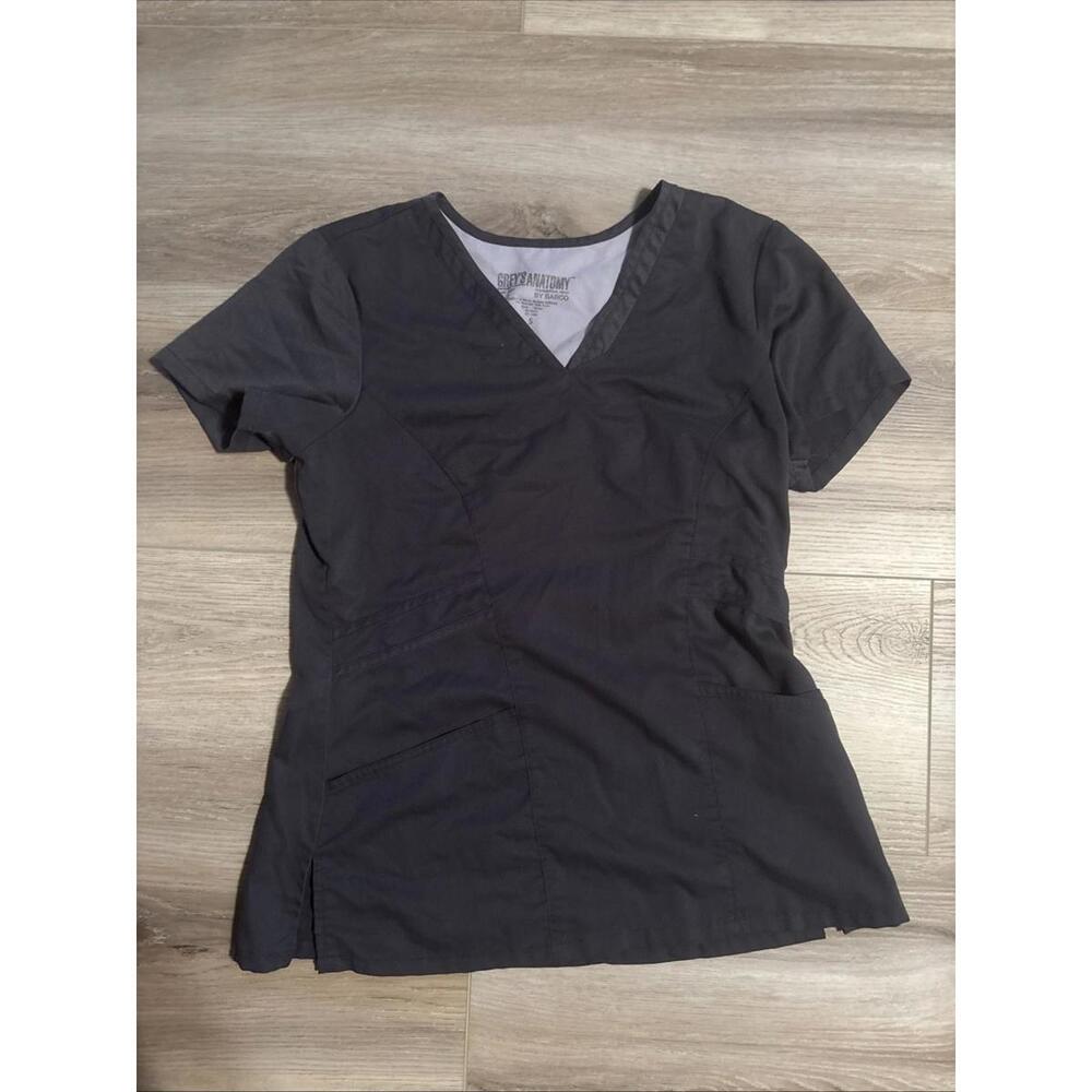 Grey's Anatomy Women's Size Small Scrub Top Grey By Barco Uniforms